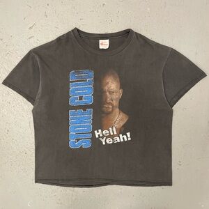 Vintage 1998 WWF Stone Cold Steve Austin Hell Yeah! Rare Wrestling T Shirt XL
